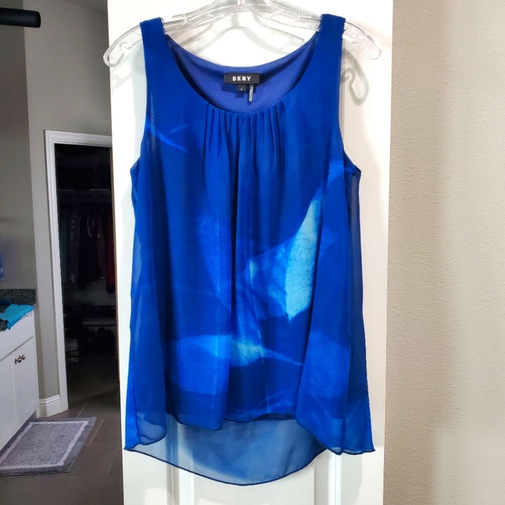 DKNY Sheer A Line Tank Top Tunic
